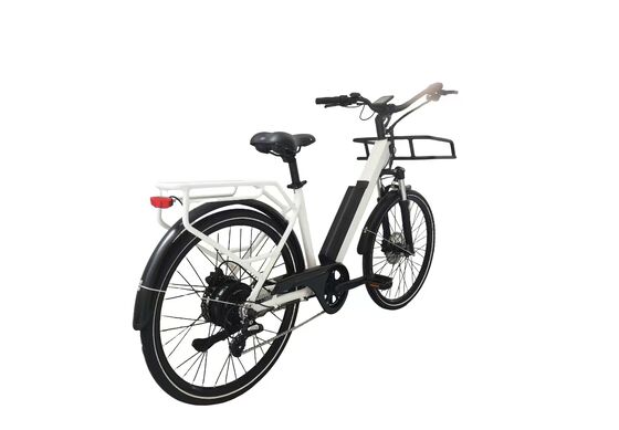 Bicicleta de montaña eléctrica con horquilla de suspensión, capacidad de carga de 120 kg, construcción robusta, sistema de batería y rendimiento